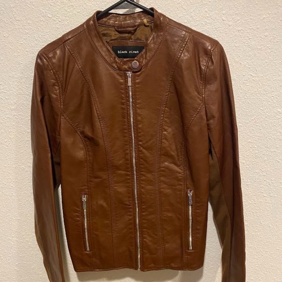 Black Rivet Jackets & Coats Black Rivet Faux Leather Jacket Poshmark